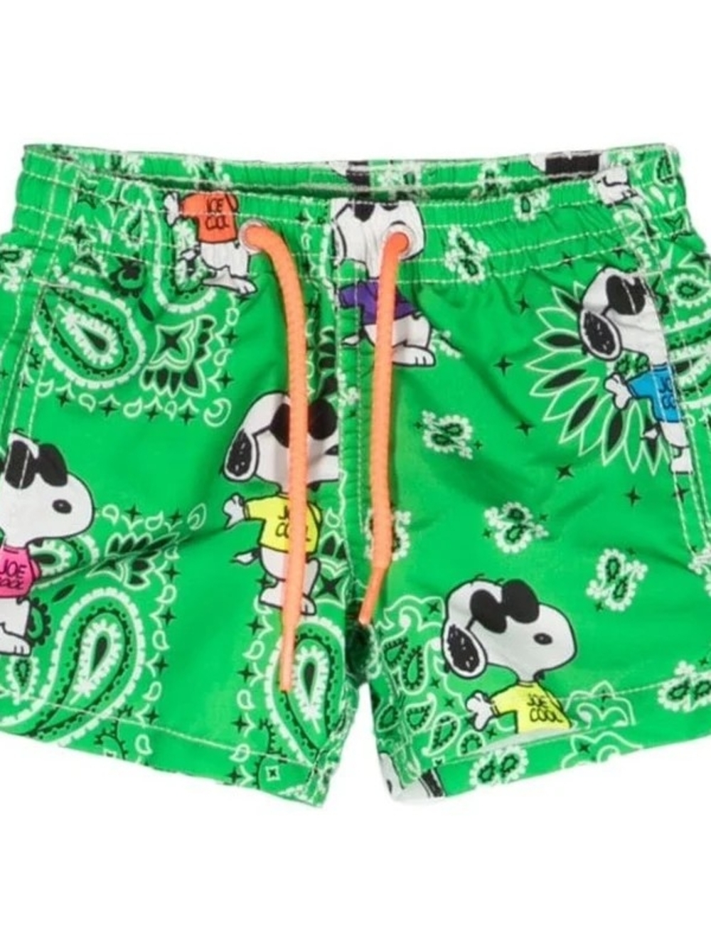 MC2 Saint Barth Kids Green Snoopy Print Swim Shorts